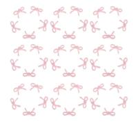 Cabilock 200 Pièces Bases D’Accessoires Cheveux Nœud en Résine Rose 3D, Faciles à Coller et Réutilisables pour Uniformes Scolaires et Tenues Garçon et Filles