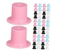 Cabilock 200 Pièces Chapeau de Clown de Noël Petits Chapeaux Haut de Forme pour l'artisanat Mini Chapeau Melon pour l'artisanat Plastique