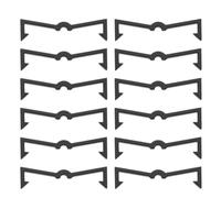 Cabilock 200 pièces Crochets Panneau Perforé Noir Fixation Plastique Organisateur Accessoires Rangement Suspendu Anti-chute Pour Outils Bijoux Vêtements