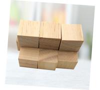 Cabilock 200 pièces DIY Wooden Cube Blocks Natural Pine Wood Small Square Craft Blocks For Art Projects And Decoration Untreated Wood Cubes For Creative DIY Crafting