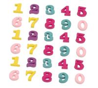 Cabilock 200 pièces Lot de Chiffres Multicolores DIY pour Décoration et Éducation Résistants et Sûrs Accessoires Artisanaux pour Garçon Fille et Loisirs