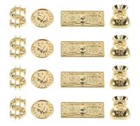 Cabilock 200 Pièces Nail Charms Set Assorted Money Bag And Coin Metal Nail Art Accessories For Salon Festival And DIY Manicure