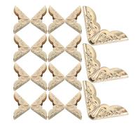 Cabilock 200pièces Protège-Coins Métalliques pour Coins Triangulaires Dorés Protections Angles pour Albums et Carnets Style Vintage