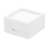 Cabilock 20pièces Boîte à Anneaux Acrylique Avec Éponge Présentoir De Bijoux Pour Propositions Et Boîte De Rangement Abs Blanche