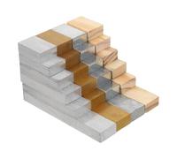 Cabilock 24 Pièces Bloc De Densité De Matériau Blocs De Densité Physique Pour L'éducation Équipement De Laboratoire Cuivre Fer Aluminium Bois