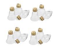 Cabilock 24 Pièces boîtes de Cadeaux de Noël décoration de noël Emballage de Bonbons pour Les fêtes Bouteille décorative Ornements Suspendus Transparent