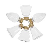 Cabilock 24 Pièces Bouteille d'art de Sable de Noël 50ml en Plastique,