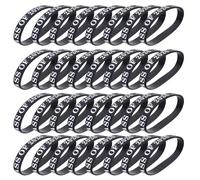 Cabilock 24 Pièces Bracelet de Remise de Diplôme en Silicone Noir pour Étudiants 2026, Extensible et Confortable, pour Fête de Fin D'études et Célébrations Scolaires