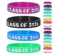 Cabilock 24 Pièces Bracelets en Silicone pour Remise des Diplômes 2026, Design Unique et Confortable, Faciles à Distribuer pour Événements de Fin D'année Scolaire