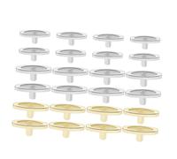Cabilock 24 Pièces Clés de Remplacement pour Boîte à Musique T Bar Accessoires de Remontage pour Mécanismes de Boîtes à Musique et Globes de Neige Kit de Clés pour Bijoux