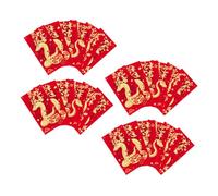 Cabilock 24 Pièces Enveloppes Rouges Chinoises Serpent Traditionnel Nouvel An Décoration Festive