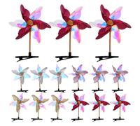 Cabilock 24 Pièces Pinces à Cheveux pour Filles en Plastique et Métal, Style Moulin à Vent Délicat Paillettes, Design Adorable et Fonction Anti-chute pour Attirer L'attention