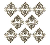 Cabilock 24 Pièces Protections D’Angle Métalliques Vintage | Motifs Floraux Ajourés, Pose Simple et Protection Ajoutée, pour Carnets, Cadres et Boîtes Décoratives