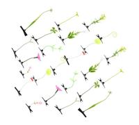 Cabilock 24pièces Pinces Cheveux Motifs Végétaux Barrettes Plantes Forme Accessoires Cheveux Fantaisie Kawaii Idées pour Coiffures et Tenues