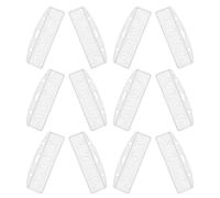 Cabilock 25 Pièces Lot de Porte-badges Transparents Horizontaux Plastique Étui Demi-carte avec Grippers Protection Légère et Compacte pour Badge Identification Bureau et Accès Sécurisé