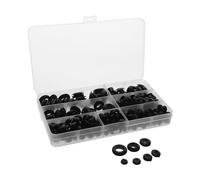 Cabilock 260 Pièces Assortiment Œillets Caoutchouc Étanches pour Câbles Joints Toriques Double Face pour Câblage Électrique Protection Filaire Automobile Plomberie et Industrie