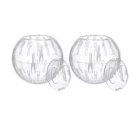 Cabilock 2pcs Boules de Hamster pour Petits Animaux en Plastique, Roues de Jeu Portables pour Exercice Amusant en Cage Sol, Accessoires pour Souris et Hamsters Nains