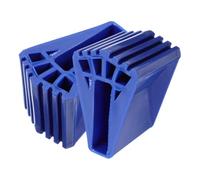 Cabilock 2pcs Housses Antidérapantes pour Pieds D'échelle en Plastique Bleu, Installation Facile et Réutilisables, Adaptées aux Escaliers et Pieds D'échelle Pliants
