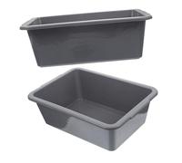 Cabilock 2pièces Bac De Rangement Rectangulaire Plastique Pp Résistant Et Léger Bassine Polyvalente Pour Usage Commercial Et Domestique Rangement Cuisine Et Vaisselle