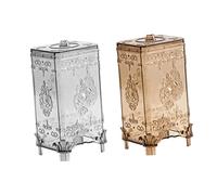 Cabilock 2pièces Boîte De Rangement Décorative pour Coton avec Inférieure pour Facile Design Compact Et Élégant Facile à Nettoyer Gris Marron