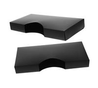 Cabilock 2pièces Boîte en Plastique Distributeur de Mouchoirs Simple Face Rangement de Bureau pour Protège-mains et Masques pour Laboratoire Cuisine ou Garage