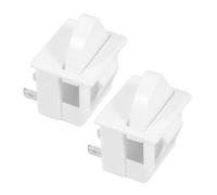 Cabilock 2pièces Bouton Éclairage de Porte de Congélateur Interrupteur à Pression à Broches Remplacement pour Commande Éclairage de Réfrigérateur