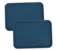 Cabilock 2pièces Lot de Plateaux De Service Plastique Réutilisables Plateau De Rangement pour Collations Aliments Et Desserts avec Base Antidérapante