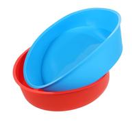 Cabilock 2pièces Moule à Gâteau Rond Silicone Lot De Moules Antiadhésifs Réutilisables Pour Pâtisserie Cake Pudding Et Dessert Flexibles Et Durables Faciles à Démouler Et Nettoyer