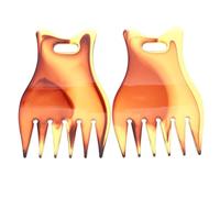 Cabilock 2pièces Peigne à Cheveux pour Homme Dent Large avec Huile pour Coiffage Démêlage et Style sans Friction