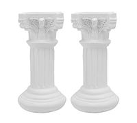 Cabilock 2pièces Piliers Résine Blanche Décorations Classiques Pour Table Et Jardin Ornements Élégants Pour Intérieur Et Extérieur Pour Embellir Les Paysages Espaces De Vie