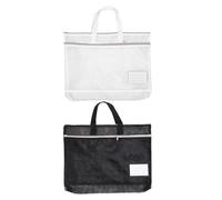 Cabilock 2pièces Pochette Zippée pour Portfolio Sac de Rangement pour Affiches et Tableaux Pochette avec Poignée pour Documents Scolaires