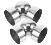 Cabilock 2pièces Raccord Articulé Réglable Acier Inoxydable pour Main Courante Ronde Connecteur Robuste pour Garde-corps Lot