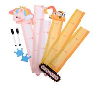 Cabilock 2pièces Règle De Mesure De Hauteur Pour Toise Murale Animaux Cartoons Règle Effaçable Pour Suivre La Croissance Des Bambins Décoration De Chambre Et Garderie