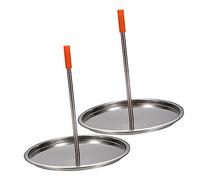 Cabilock 2pièces Rôtissoire Verticale Acier Inoxydable Pour Poulet Et Dinde Support De Grill Et Plat De Rôtissage Barbecue Extérieur
