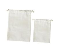 Cabilock 2pièces Sacs De Rangement Coton Lin pour Farine Et Pain Pochons Multifonctions Écologiques pour Cuisine sans Lavables Capacité Importante