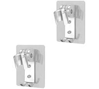 Cabilock 2pièces Support De Adhésif Réglable Fixation sans Perçage pour Douchette Accessoire Pratique pour Salle De Bain à Domicile Hôtel