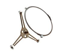 Cabilock 2pièces Support Roulettes Pour Plateau Tournant De Micro-ondes Anneau Pour Plat Verre Accessoire Pratique De Cuisine