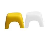 Cabilock 2pièces Tabouret De Douche Plastique Antidérapant pour Blanc Et Jaune pour Salle De Bain Et Maison