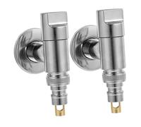 Cabilock 2pièces Vanne Arrêt Eau Pour Machine à Laver Raccord De Robinet Angle De Plomberie Remplacement De Vanne De Conduite Eau