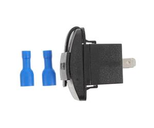 Cabilock 3.1A Chargeur USB Double pour Voiture et Adaptateur Électrique Switchable avec Éclairage LED Bleu Chargeur Rapide Étanche pour Camion Bateau et Scooter