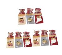 Cabilock 3 Ensembles Ensemble De Bouteilles De Vin De Noël Couverture De Bouteille De Vin De Fête Robe De Bouteille De Vin De Noël - De Vin De Noël Chiffon 3 Pièces * 3