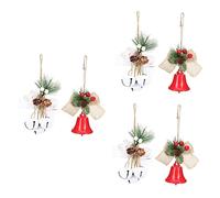 Cabilock 3 Ensembles Pendentif Sapin De Noël Décorations d'anniversaire De Bébé Stickers Muraux Marguerite Pendentif Noel Christmas Tree Accessoire De Bricolage Cloche De Noël 2 Pièces * 3