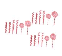 Cabilock 3 Ensembles Pendentif Sucette Christmas Tree Xmas Tree Pendentif DIY Noel Decoration Décorations Populaire Décor De Sucette d'arbre De Noël Ornement Suspendu Plastique 6 Pièces * 3