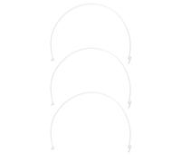 Cabilock 3 Pièces Anneau de Fixation Renforcé pour Filet de Ventilateur Blanc Compatible Ventilateurs sur Pied et Muraux, Installation Facile pour Fête Domicile ou Bureau