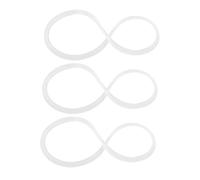 Cabilock 3 pièces Bague Étanchéité Silicone pour Boîte Repas Lot de Joints Réutilisables Anneaux Souples Compatibles Micro-Ondes Accessoires pour Boîte Bento
