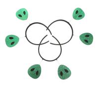 Cabilock 3 Pièces Bandeau Extraterrestre Vert pour Halloween en Tissu Feutre Scintillant, Confortable à Porter, Adapté à Tous Types de Cheveux, Accessoire Coiffure Unique pour Fête Costumée