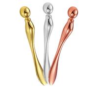 Cabilock 3 pièces Bâton de Massage pour Contour des Yeux Alliage de Zinc Applicateur Roller pour Crème et Sérum Réduit Poches et Rides Outil Multifonction Visage Compact et Léger