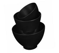 Cabilock 3 pièces Bol Silicone pour Masque Facial DIY Coupelle Soin Esthétique avec Ouverture Large Facile à Nettoyer Variées pour Usage Maison et Salon