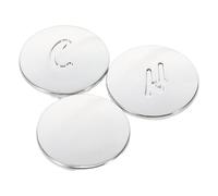 Cabilock 3 Pièces Boutons de Poignée de Robinet Chaud/froid en Plastique Argenté, Compatible Universellement, Design Élégant et Moderne pour Salle de Bain et Bain