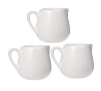 Cabilock 3 pièces Ceramic Mini Sauce Jug Lightweight Porcelain Milk Pots For Kitchen Condiments And Creamer